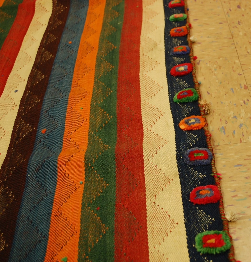 CAUCASIAN JAJIM KILIM RUG 5' x 9' - 8