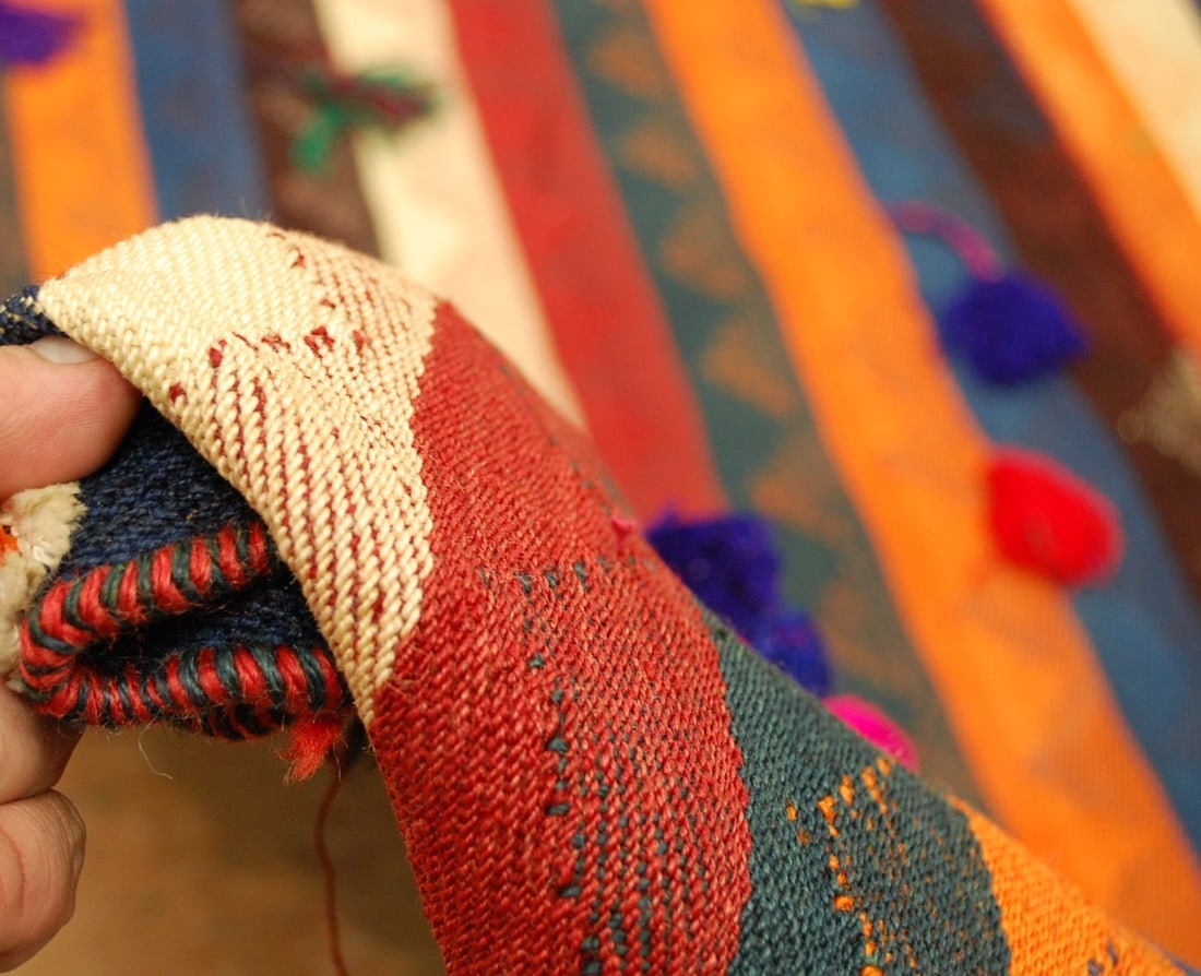 CAUCASIAN JAJIM KILIM RUG 5' x 9' - 9