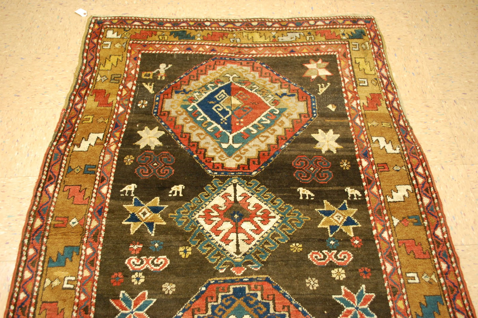 CAUCASIAN SHIRVAN RUG 4'8" x 6'7" - 4