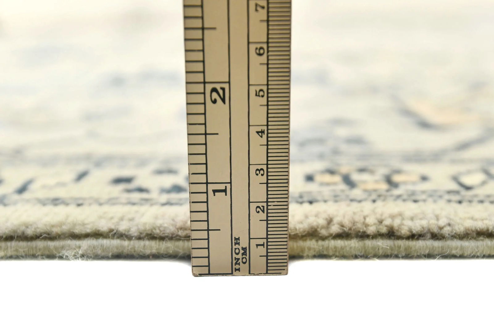 Greige Tribal Geometric 8X8 Heriz Serapi Oriental Square Rug - 10