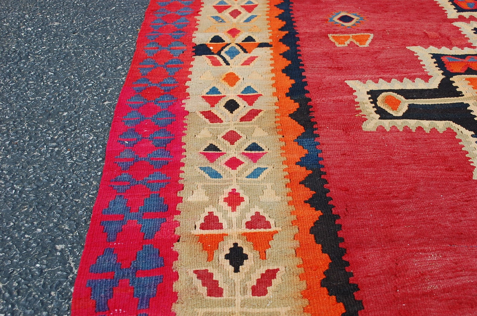 CAUCASIAN SHIRVAN KILIM RUG 5'9" x 15' - 10