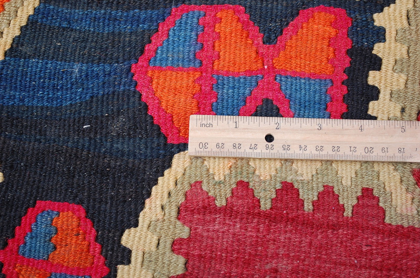 CAUCASIAN SHIRVAN KILIM RUG 5'9" x 15' - 12