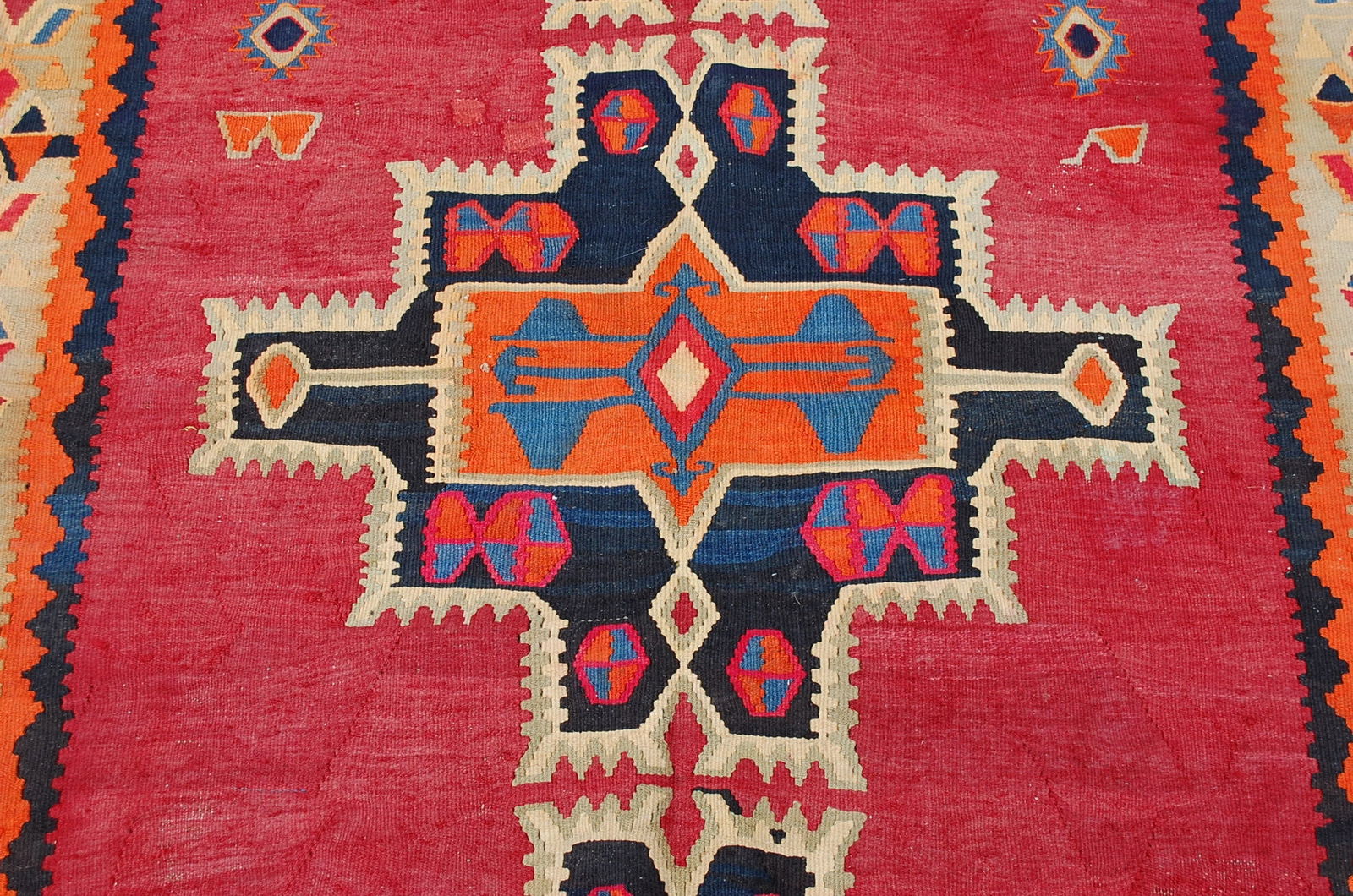 CAUCASIAN SHIRVAN KILIM RUG 5'9" x 15' - 3