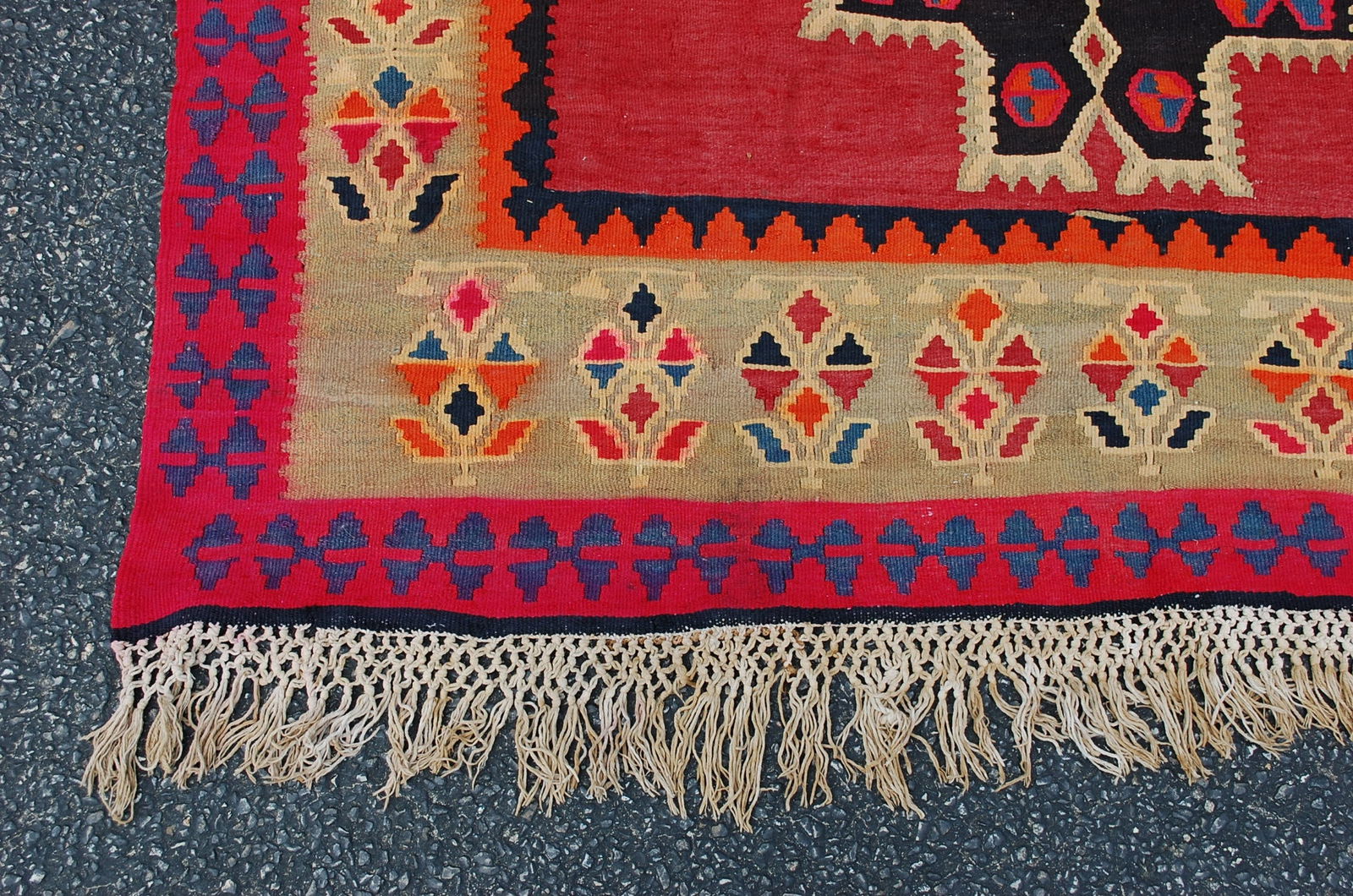 CAUCASIAN SHIRVAN KILIM RUG 5'9" x 15' - 5