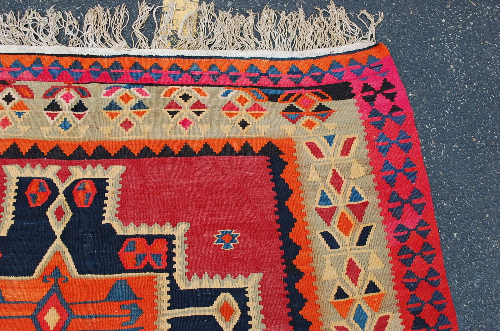 CAUCASIAN SHIRVAN KILIM RUG 5'9" x 15' - 8