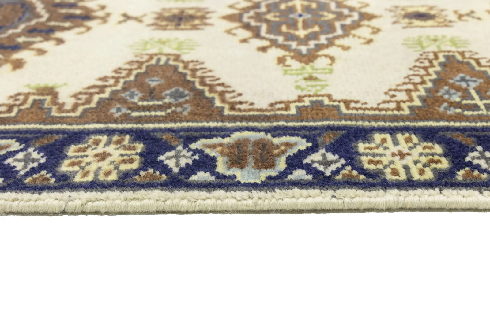 Cream Tribal 3X12 Indo-Viss Oriental Runner Oriental Rug - 15