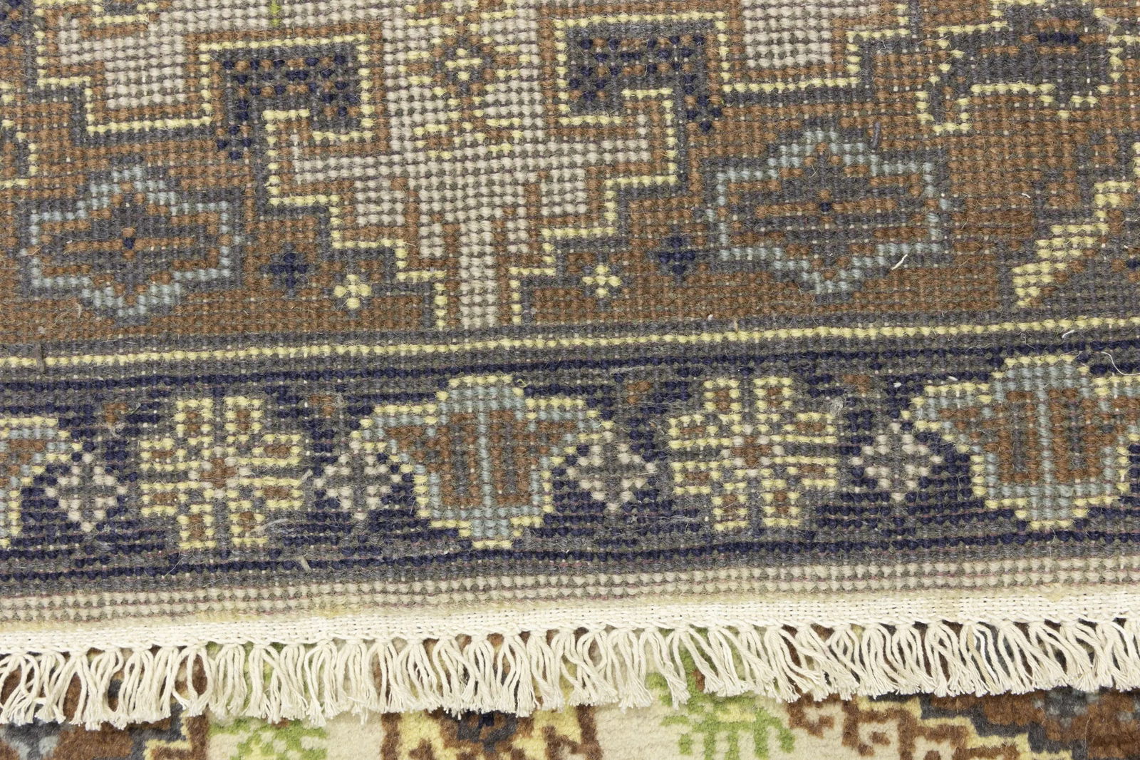 Cream Tribal 3X12 Indo-Viss Oriental Runner Oriental Rug - 18