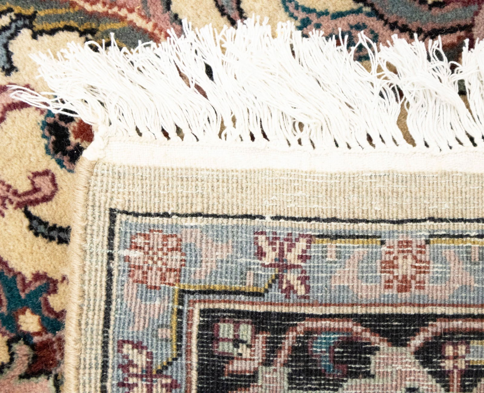 Red Floral 5'8X8'7 Indo-Kashan Oriental Rug - 12