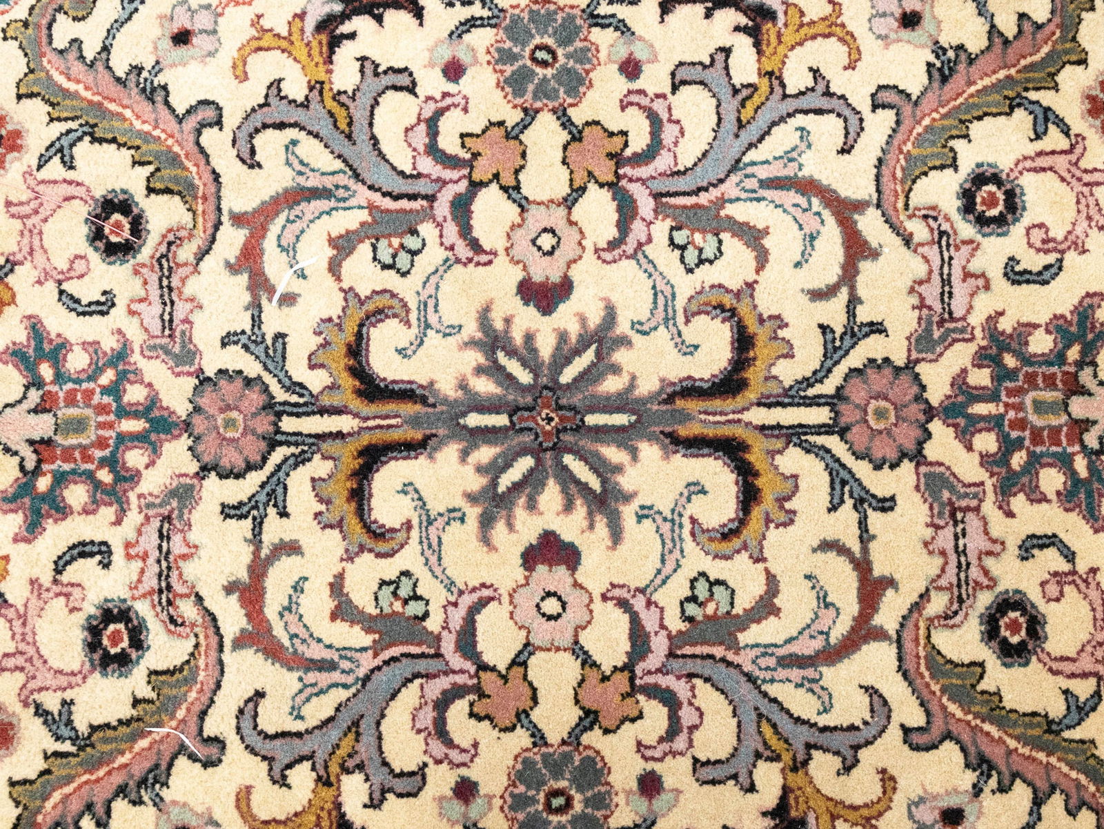 Red Floral 5'8X8'7 Indo-Kashan Oriental Rug - 7