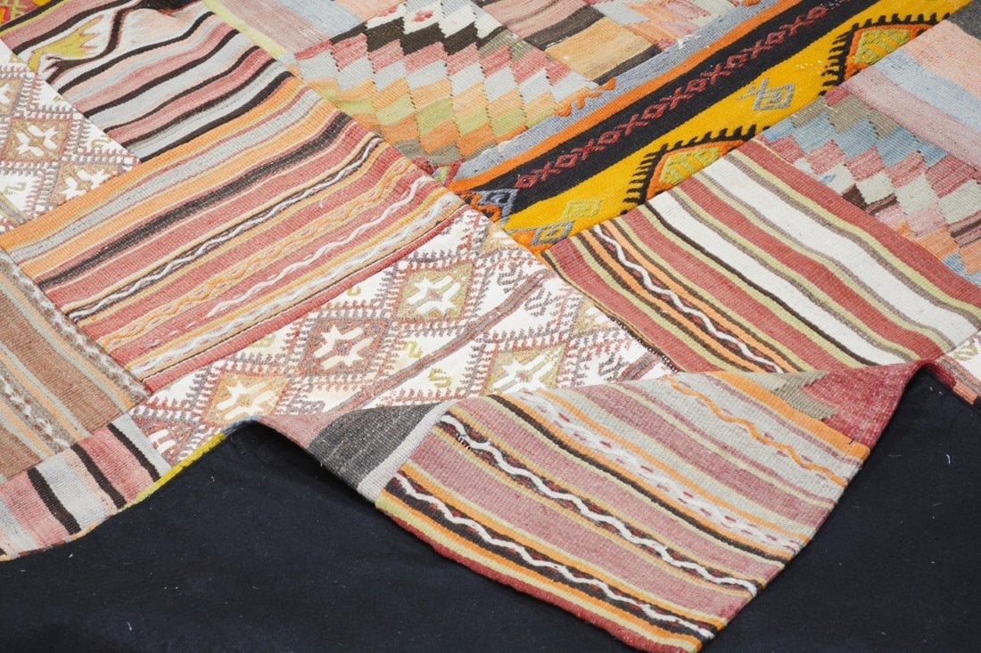 FLATWEAVE WOOL KILIMS RUG - 4