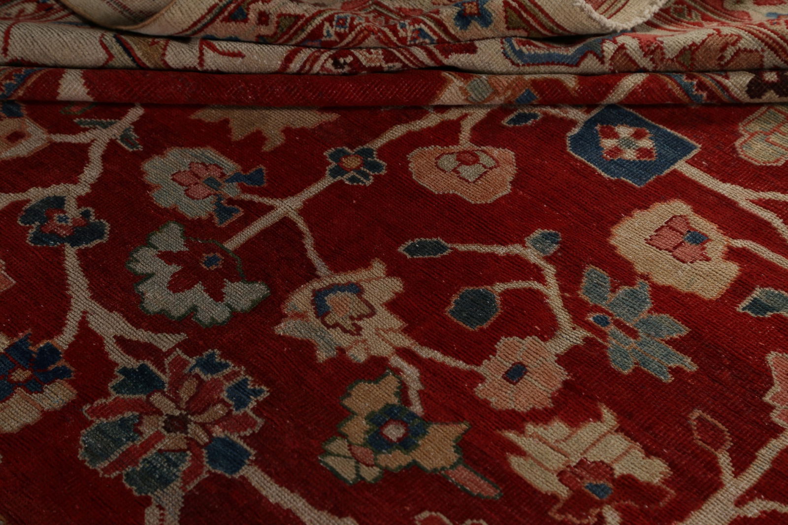 Classic Sultanabad Palace Persian Rug with Rich Colors and Delicate Details 14x24 - 15