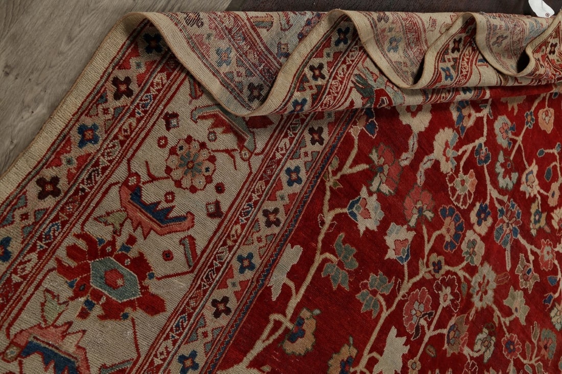 Classic Sultanabad Palace Persian Rug with Rich Colors and Delicate Details 14x24 - 16