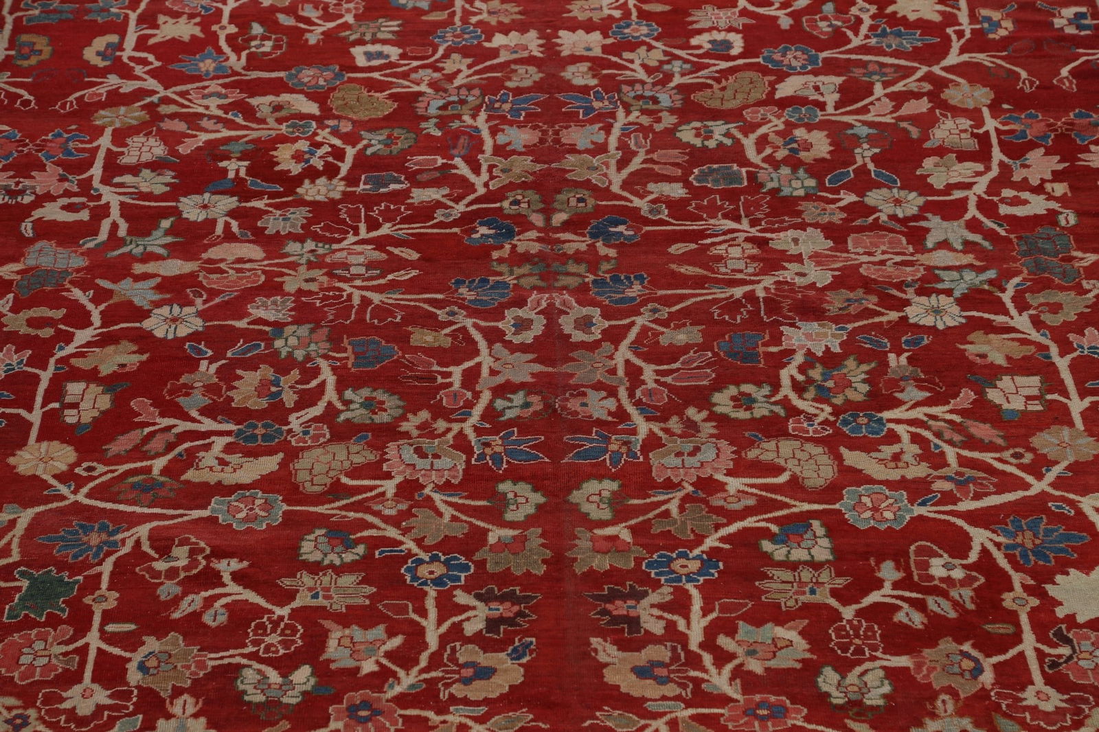 Classic Sultanabad Palace Persian Rug with Rich Colors and Delicate Details 14x24 - 4