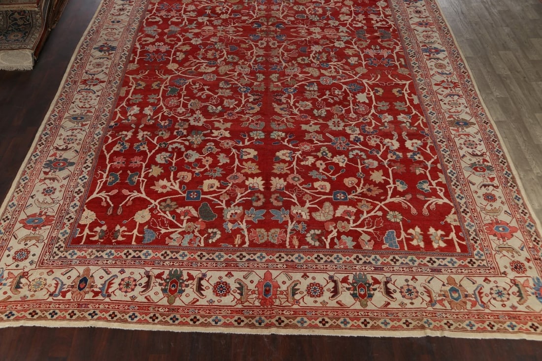 Classic Sultanabad Palace Persian Rug with Rich Colors and Delicate Details 14x24 - 8