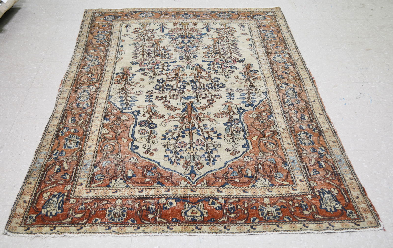 HAND KNOTTED WOOL PERSIAN RUG - 2