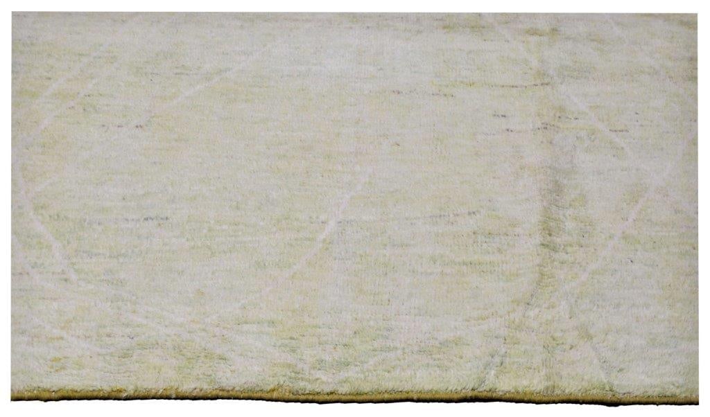 HAND KNOTTED WOOL MOROCCAN RUG - 3