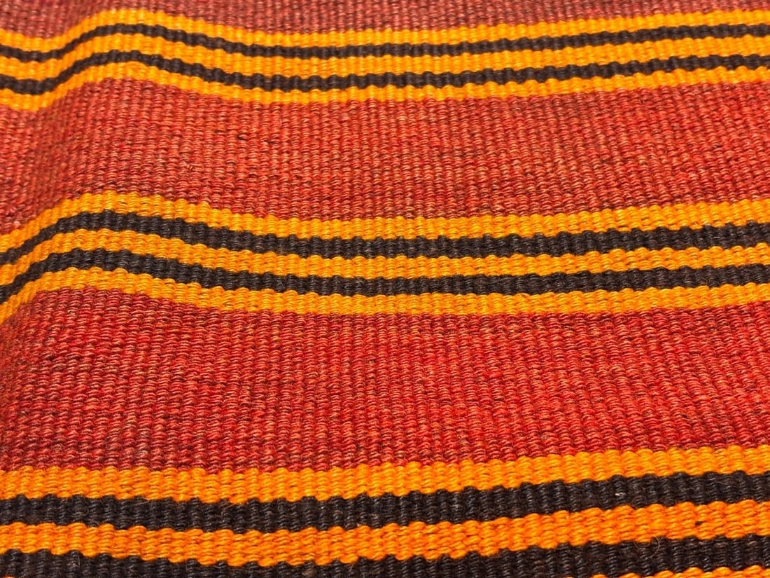 Hand-Knotted Maymana Kilim Tribal Flatweave Wool Oriental Rug 4'7" x 6'7" - 7