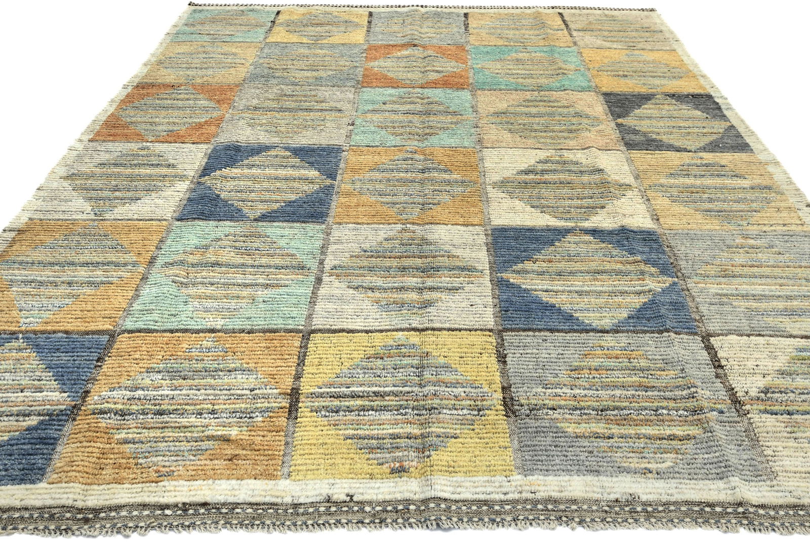 Multicolored Tribal Modern 8X10 Moroccan Style Oriental Rug - 9