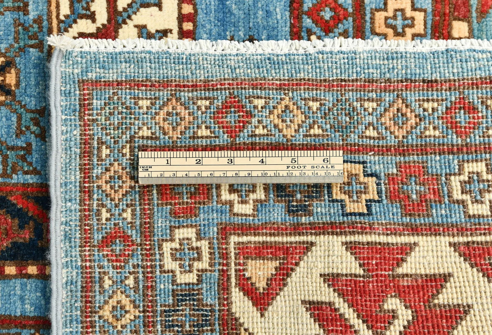 Blue Tribal Geometric 8X10 Turkoman Pakistan Rug - 11