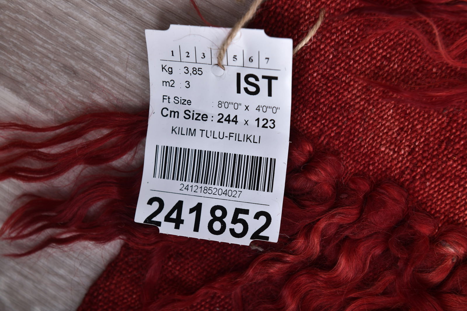 4'0'' x 8'0'' Tulu Filikli Kilim Rug - 241852 - 14