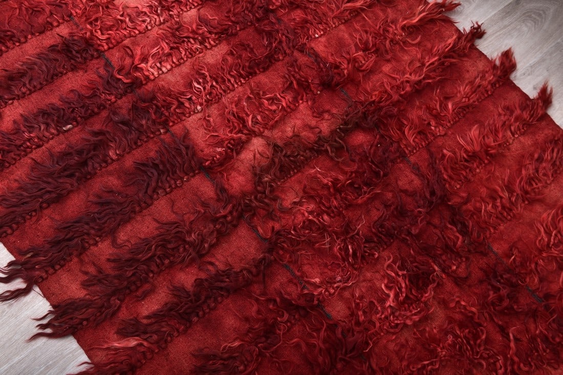 4'0'' x 8'0'' Tulu Filikli Kilim Rug - 241852 - 4