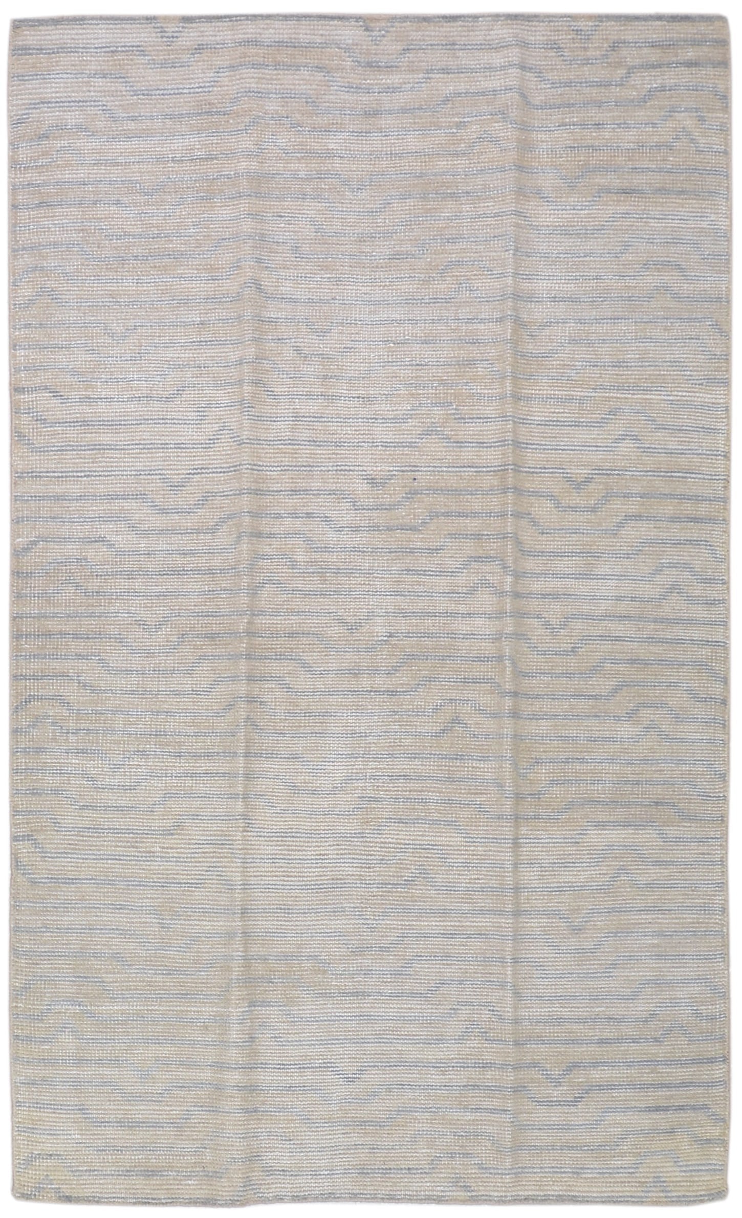 HAND KNOTTED WOOL/BAMBOO MODERN RUG (1 of 6)