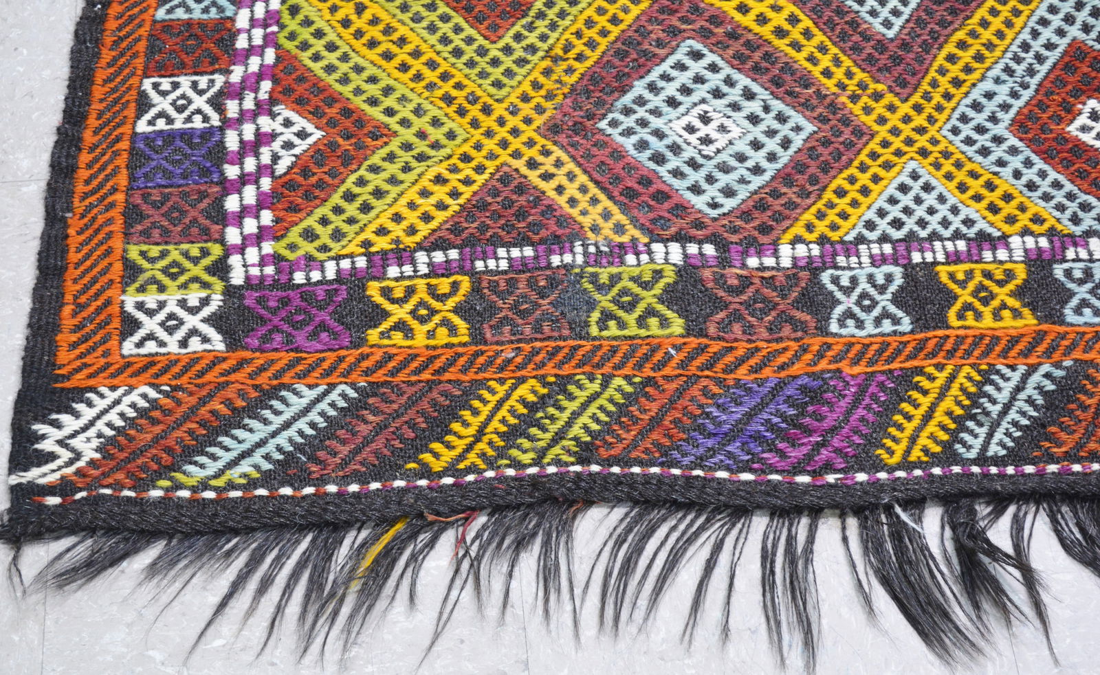 FLATWEAVE WOOL KILIMS RUG - 4