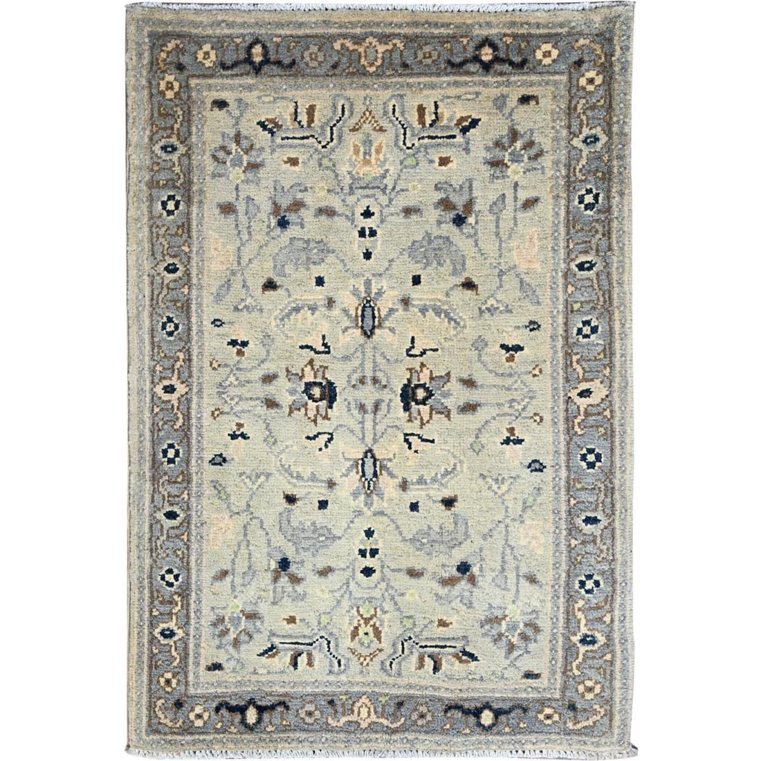 James White 100% Wool Afghan Seeripe Heris Design Hand Knotted Rug (1 of 7)