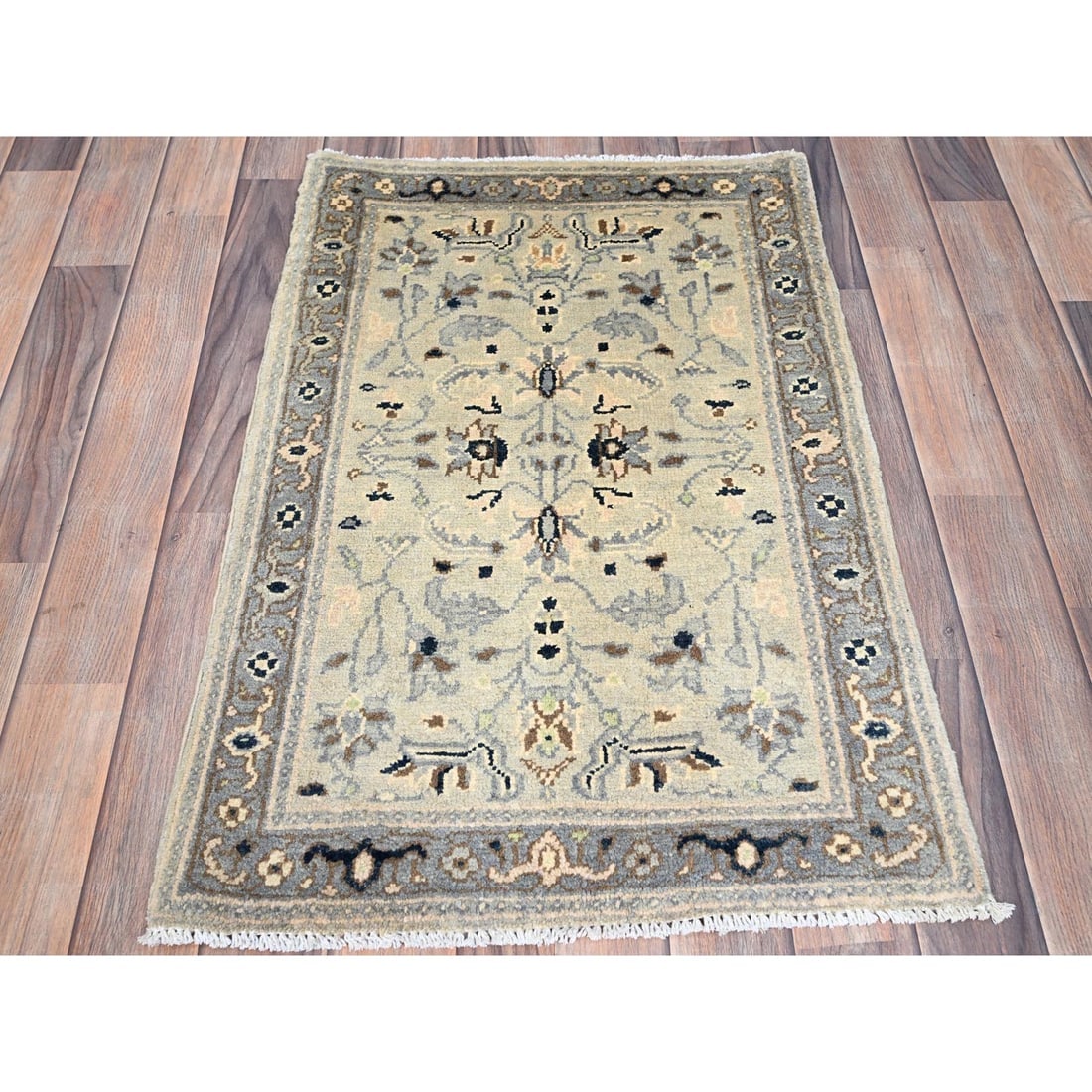 James White 100% Wool Afghan Seeripe Heris Design Hand Knotted Rug - 2
