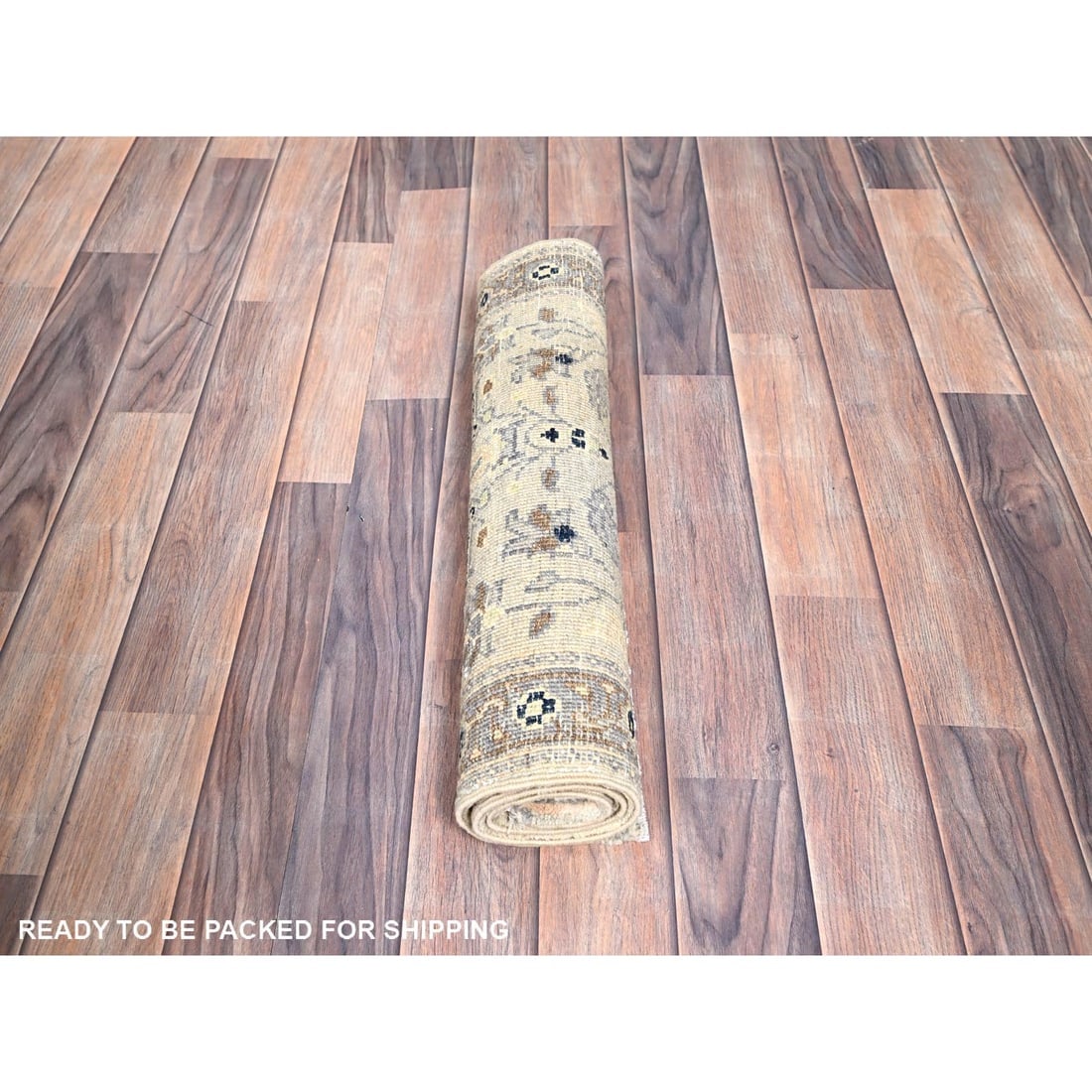 James White 100% Wool Afghan Seeripe Heris Design Hand Knotted Rug - 5