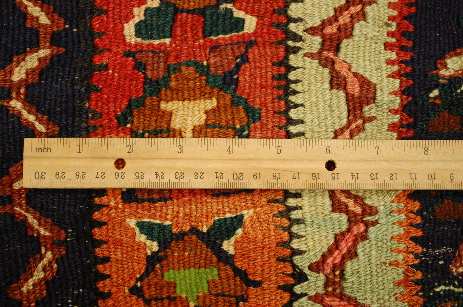 Persian SENNEH KILIM RUG 3'10" x 4'3" - 12