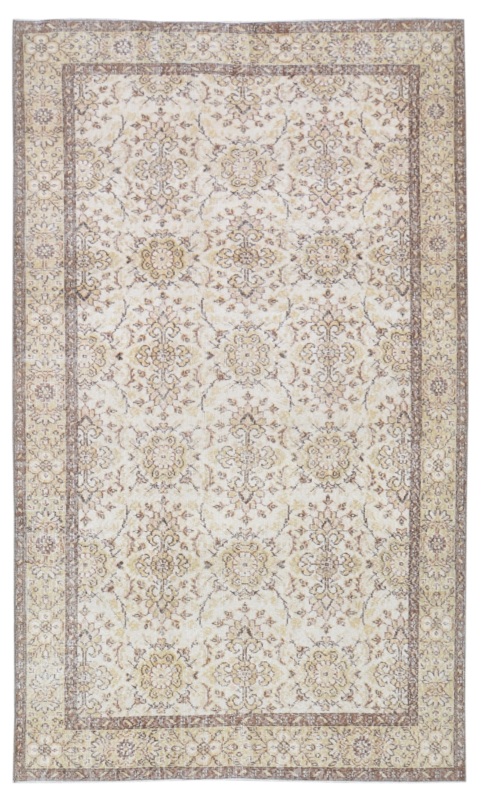 HAND KNOTTED WOOL ANATOLIAN RUG: Title:HAND KNOTTED WOOL ANATOLIAN RUG Dimensions:5'2X8'10 Age:VINTAGE Origin:TURKISH Reserve: $750.00 Shipping: Domestic: Shipping rates are determined by destination International: Foreign