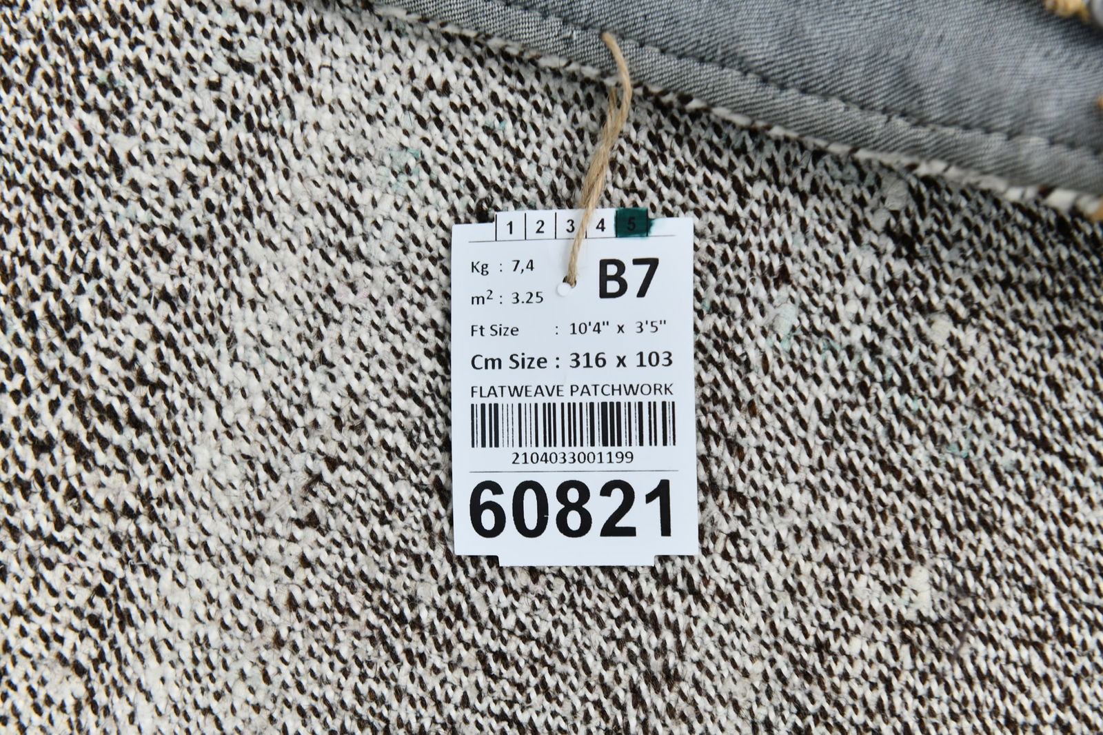 3'4'' x 10'4'' Turkish Flatweave Kilim Rug - 60821 - 19