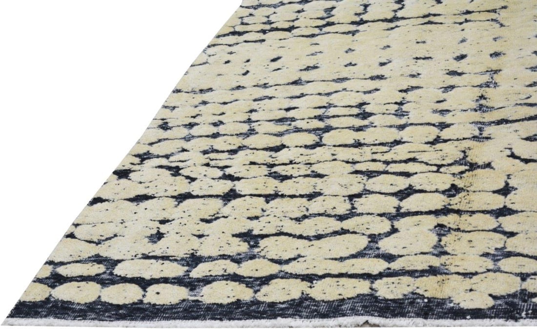 HAND KNOTTED WOOL MOROCCAN RUG - 5