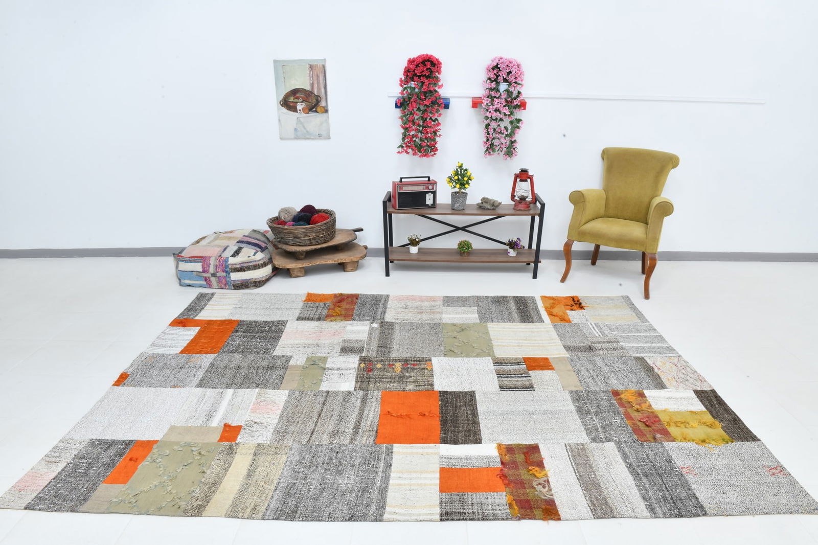 7'0'' x 10'0'' Turkish Flatweave Kilim Rug - 60594 - 5