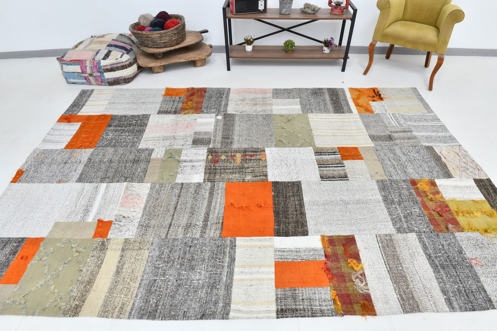 7'0'' x 10'0'' Turkish Flatweave Kilim Rug - 60594 - 6