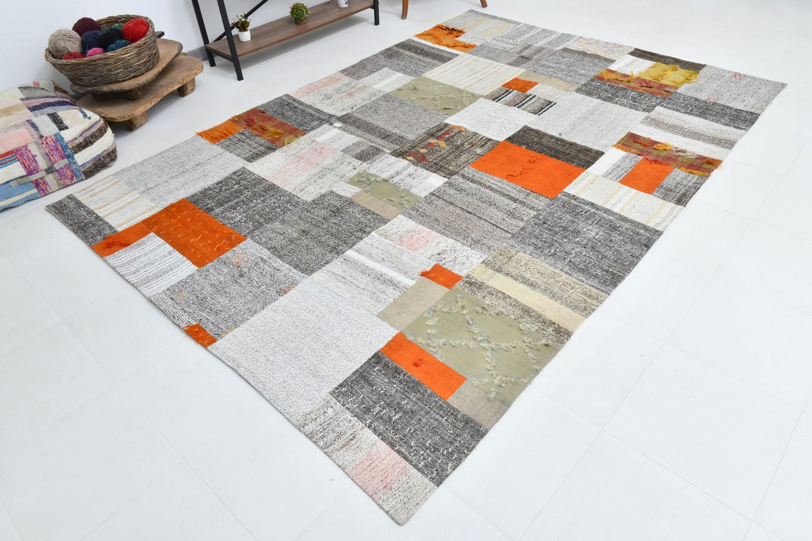 7'0'' x 10'0'' Turkish Flatweave Kilim Rug - 60594 - 7