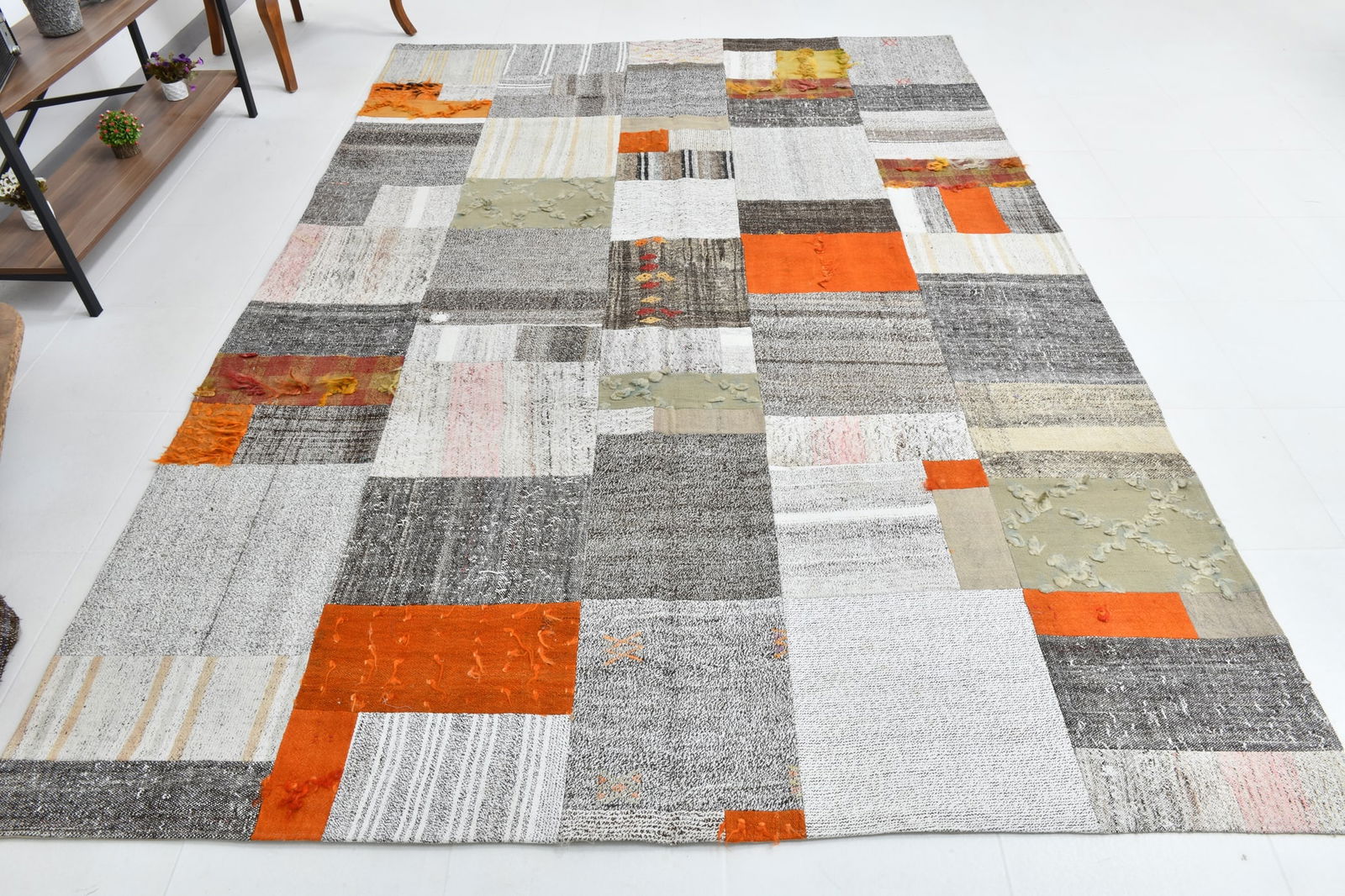 7'0'' x 10'0'' Turkish Flatweave Kilim Rug - 60594 - 8