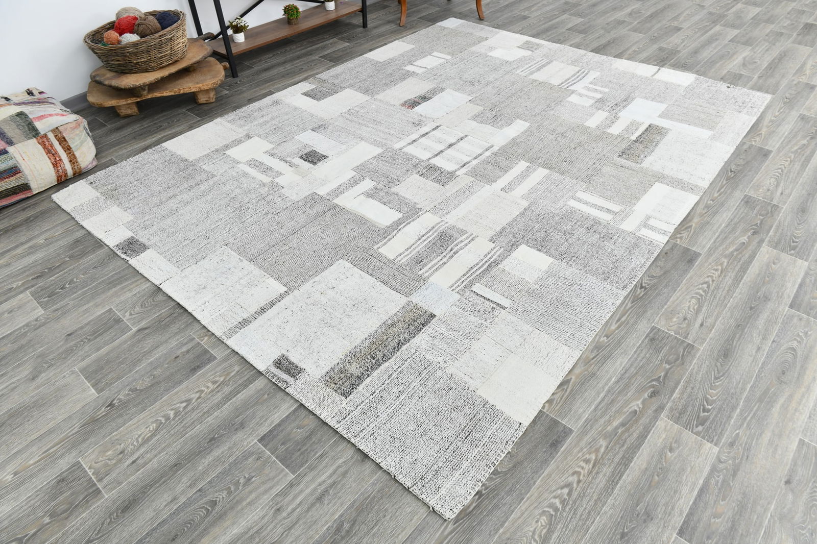 7'6'' x 10'0'' Turkish Flatweave Kilim Rug - 60524 - 4