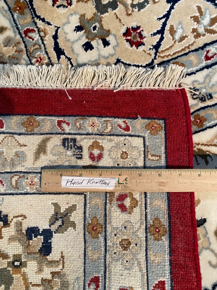 FINE SILK & WOOL KASHAN RUG 10x14 - 10