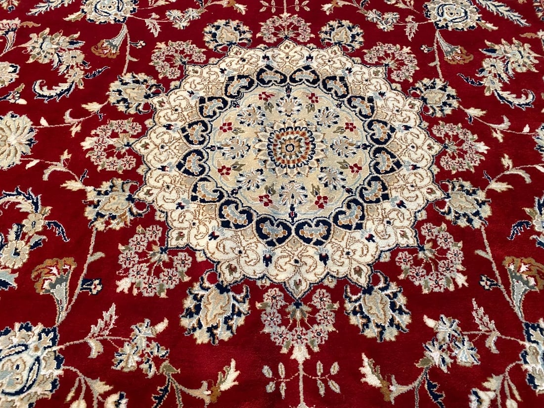 FINE SILK & WOOL KASHAN RUG 10x14 - 2
