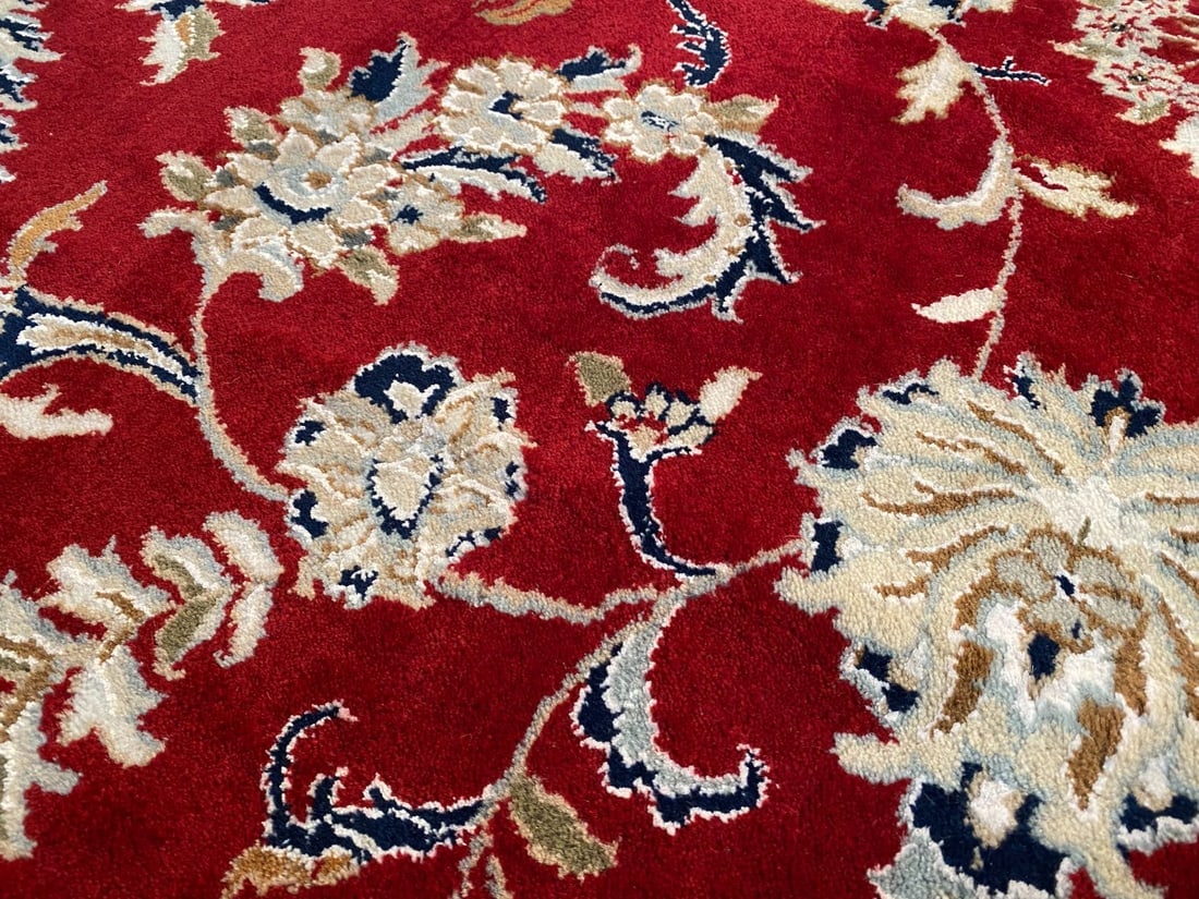 FINE SILK & WOOL KASHAN RUG 10x14 - 5