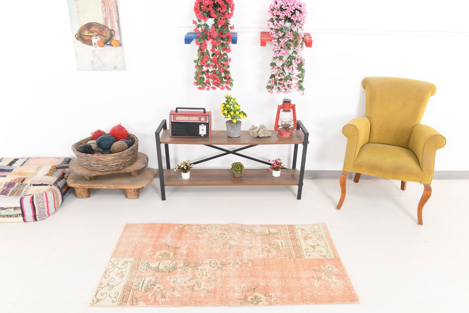 2'8'' x 4'10'' Tulu Filikli Kilim Rug - 24041 - 4