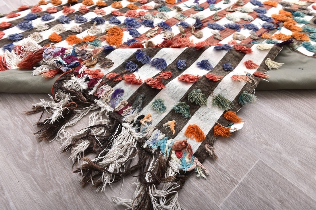 4'5'' x 8'2'' Tulu Filikli Kilim Rug - 241470 - 12