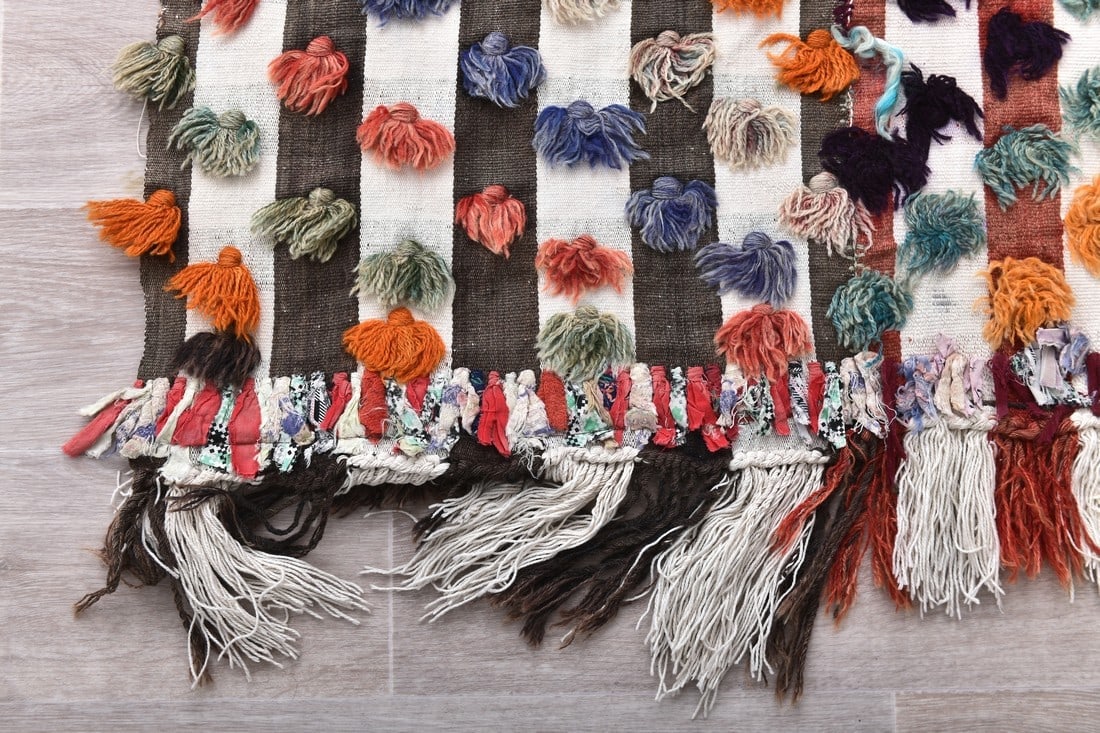 4'5'' x 8'2'' Tulu Filikli Kilim Rug - 241470 - 8