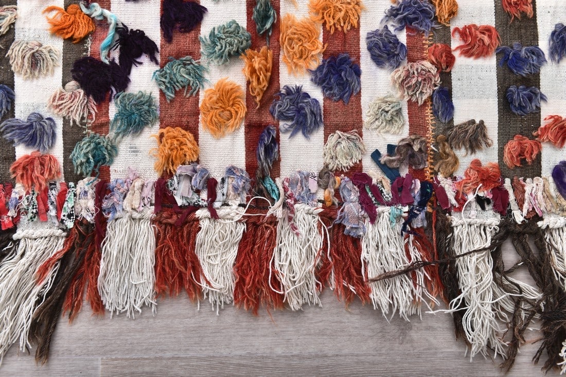 4'5'' x 8'2'' Tulu Filikli Kilim Rug - 241470 - 9