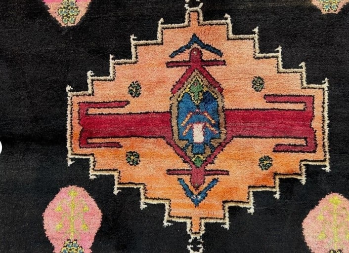 Unique Persian Hamedan Rug 5.4x8' - 8