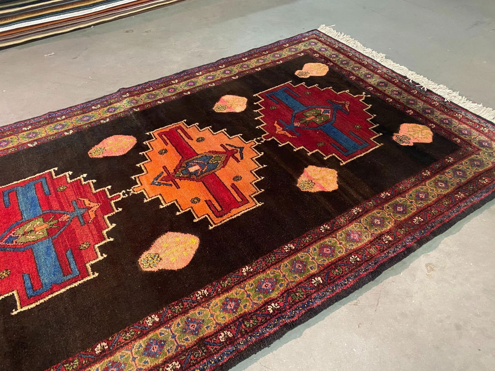 Unique Persian Hamedan Rug 5.4x8' - 9
