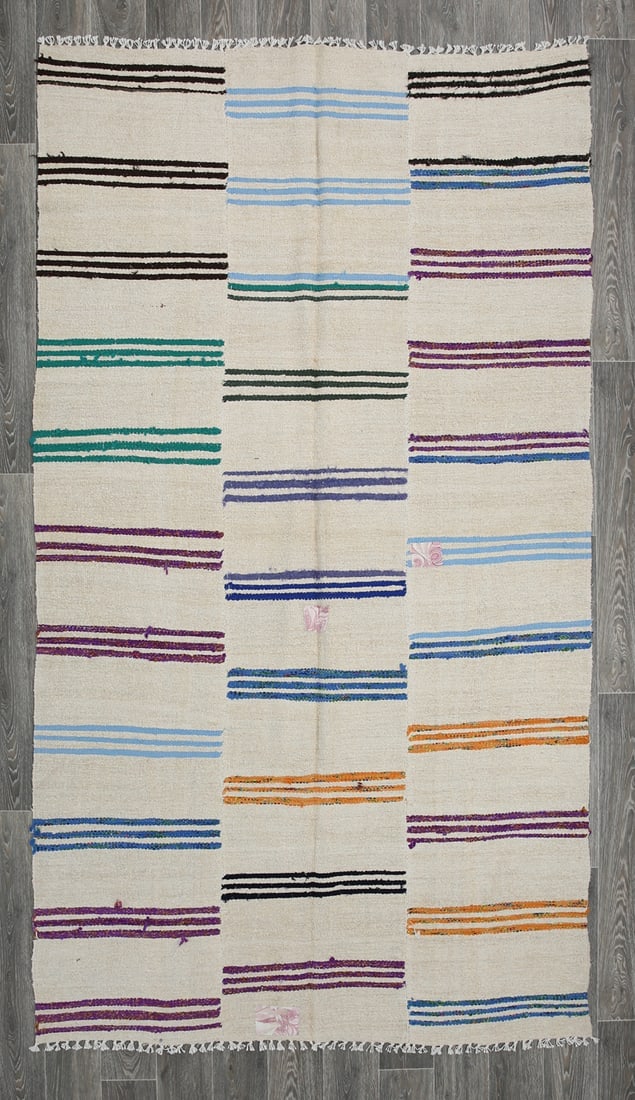 5'6'' x 9'11'' Turkish Handmade Kilim Rug - 1267 (1 of 20)