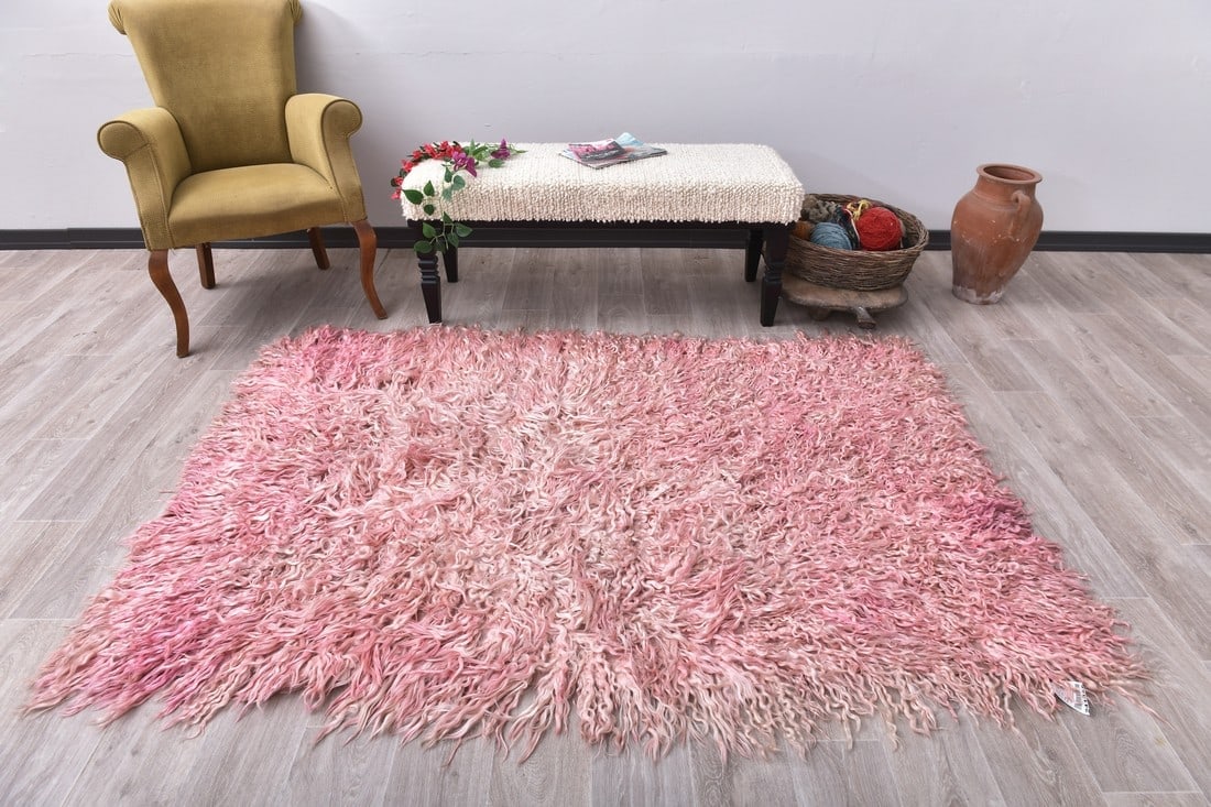 4'1'' x 6'4'' Tulu Filikli Kilim Rug - 241855 (1 of 15)